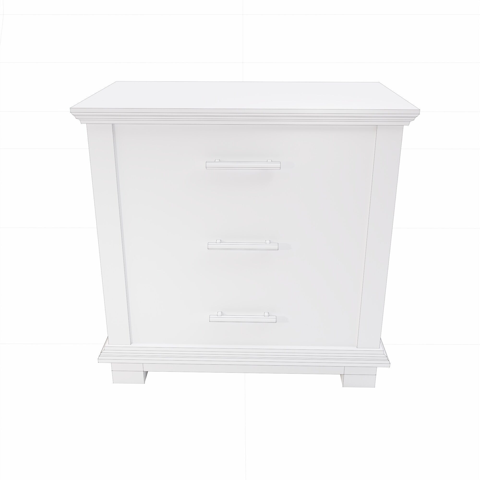 Office drawer lowpoly 3d model Low-poly 3D model_6