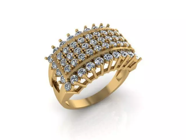 3d women ring Free 3D print model