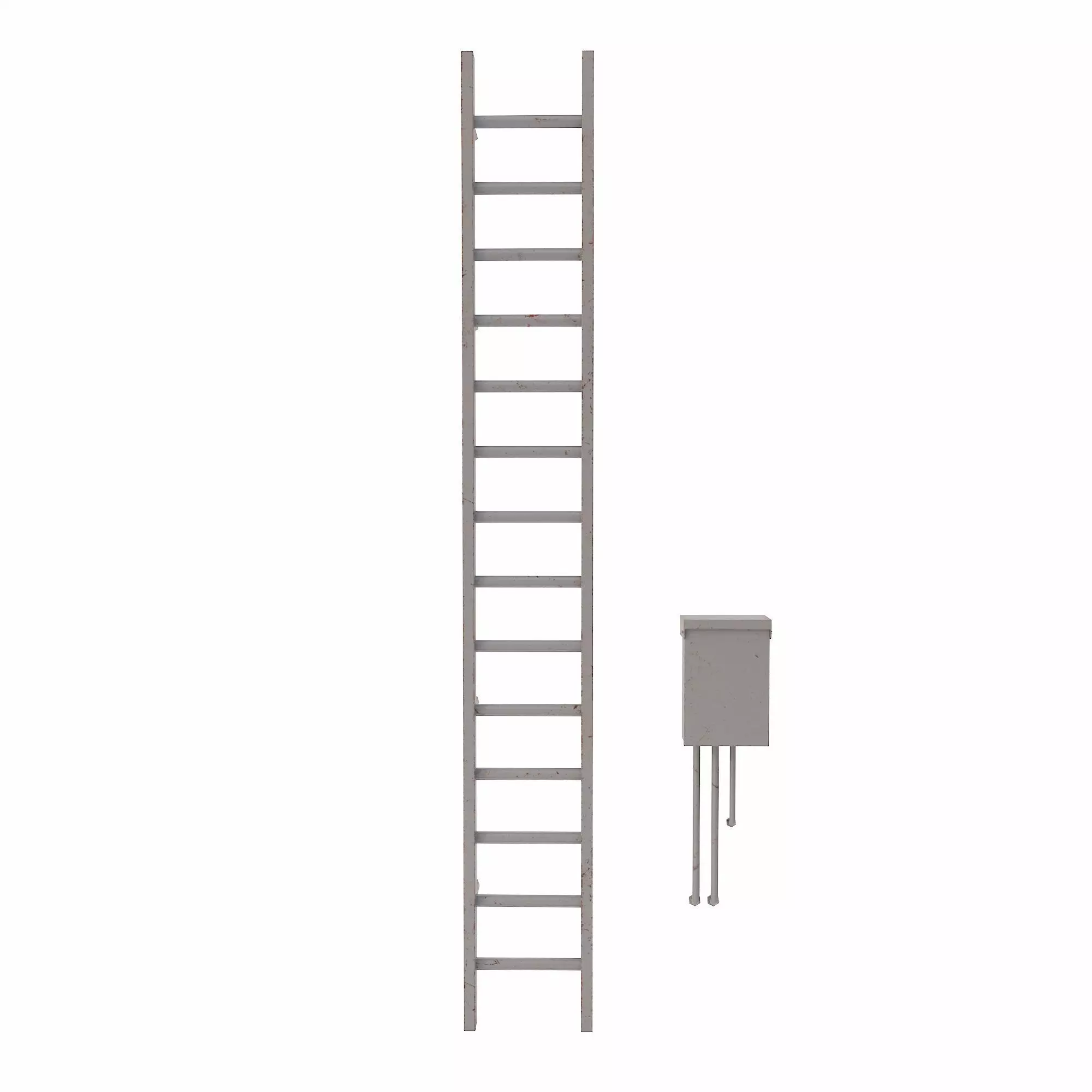 Ladder lowpoly 3d model Low-poly 3D model_0