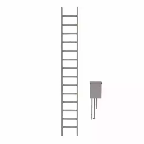 Ladder lowpoly 3d model