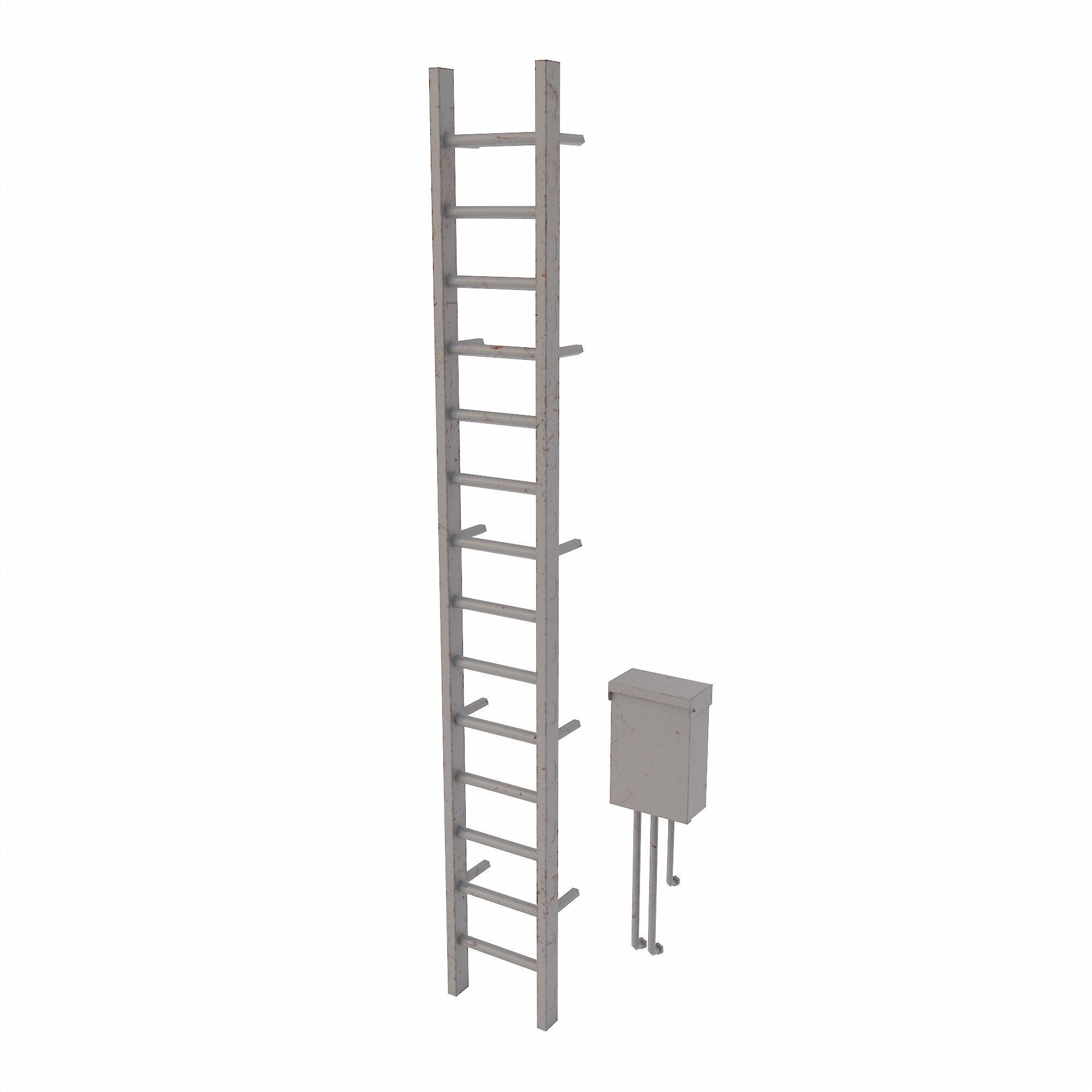 Ladder lowpoly 3d model Low-poly 3D model_1