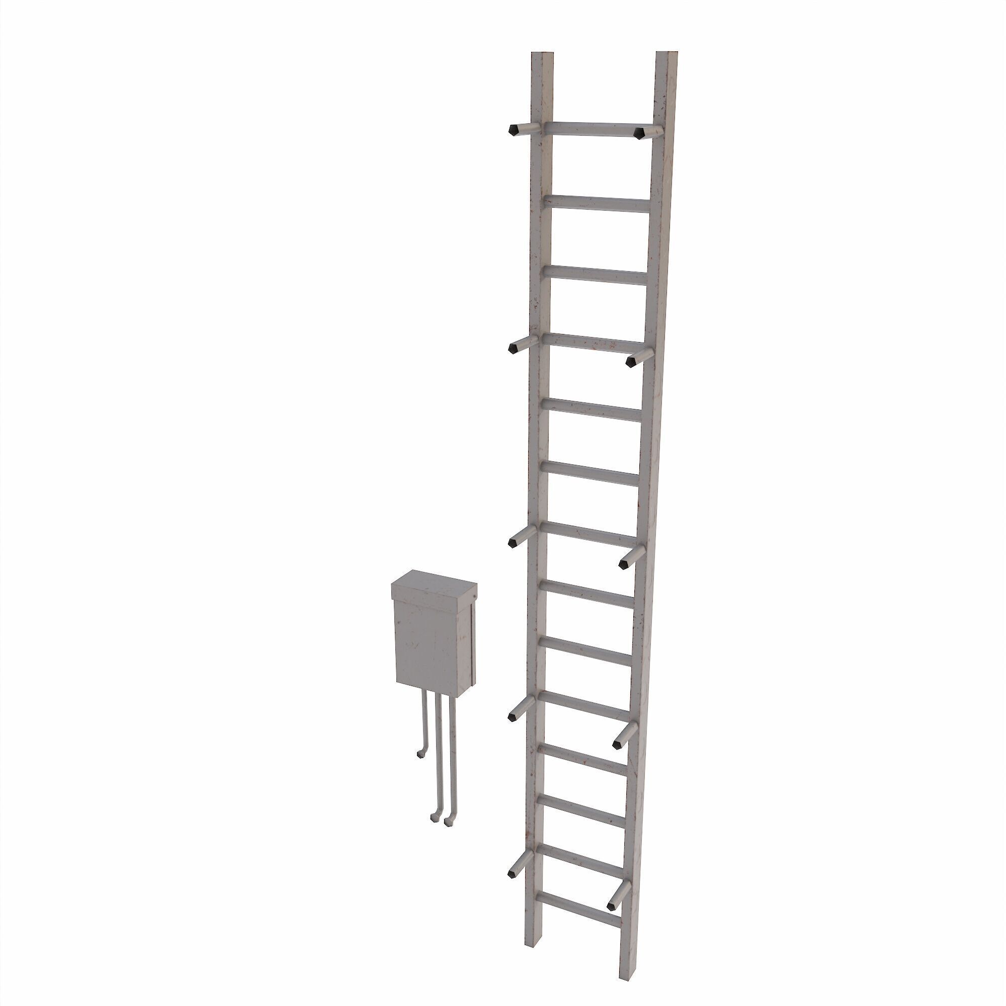 Ladder lowpoly 3d model Low-poly 3D model_3