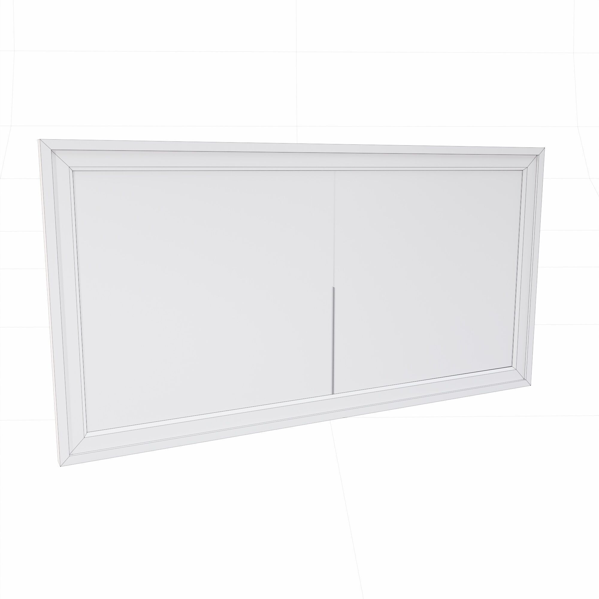 Rectangular window lowpoly 3d model Free low-poly 3D model_6