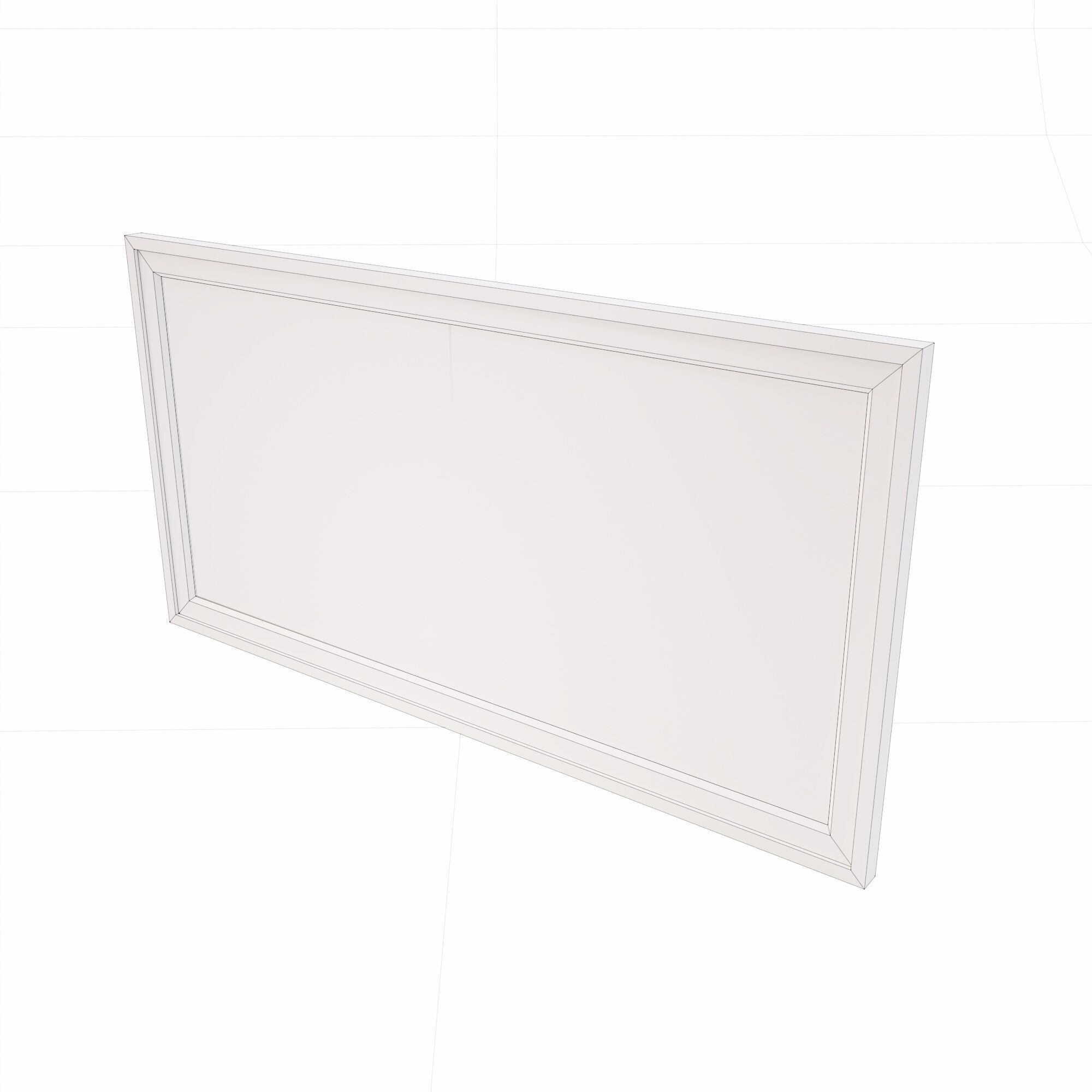 Rectangular window lowpoly 3d model Free low-poly 3D model_5