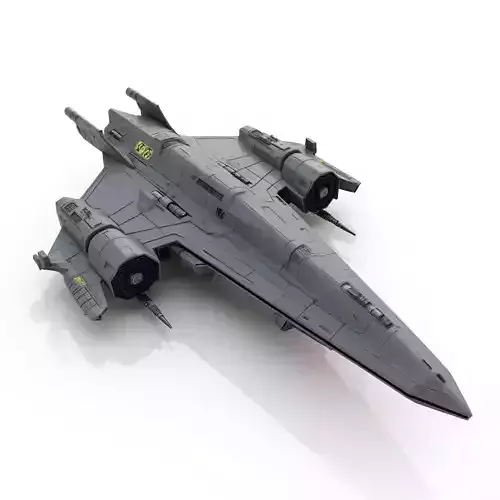 futuristic spaceship  3D print model