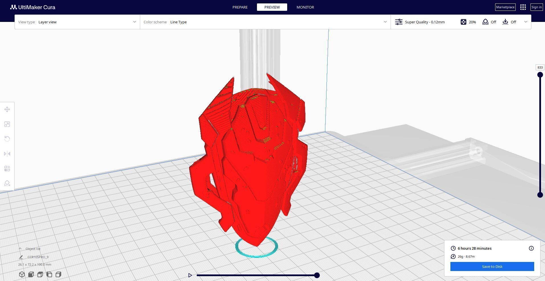 sci-fi fantasy shield 3D print model_1