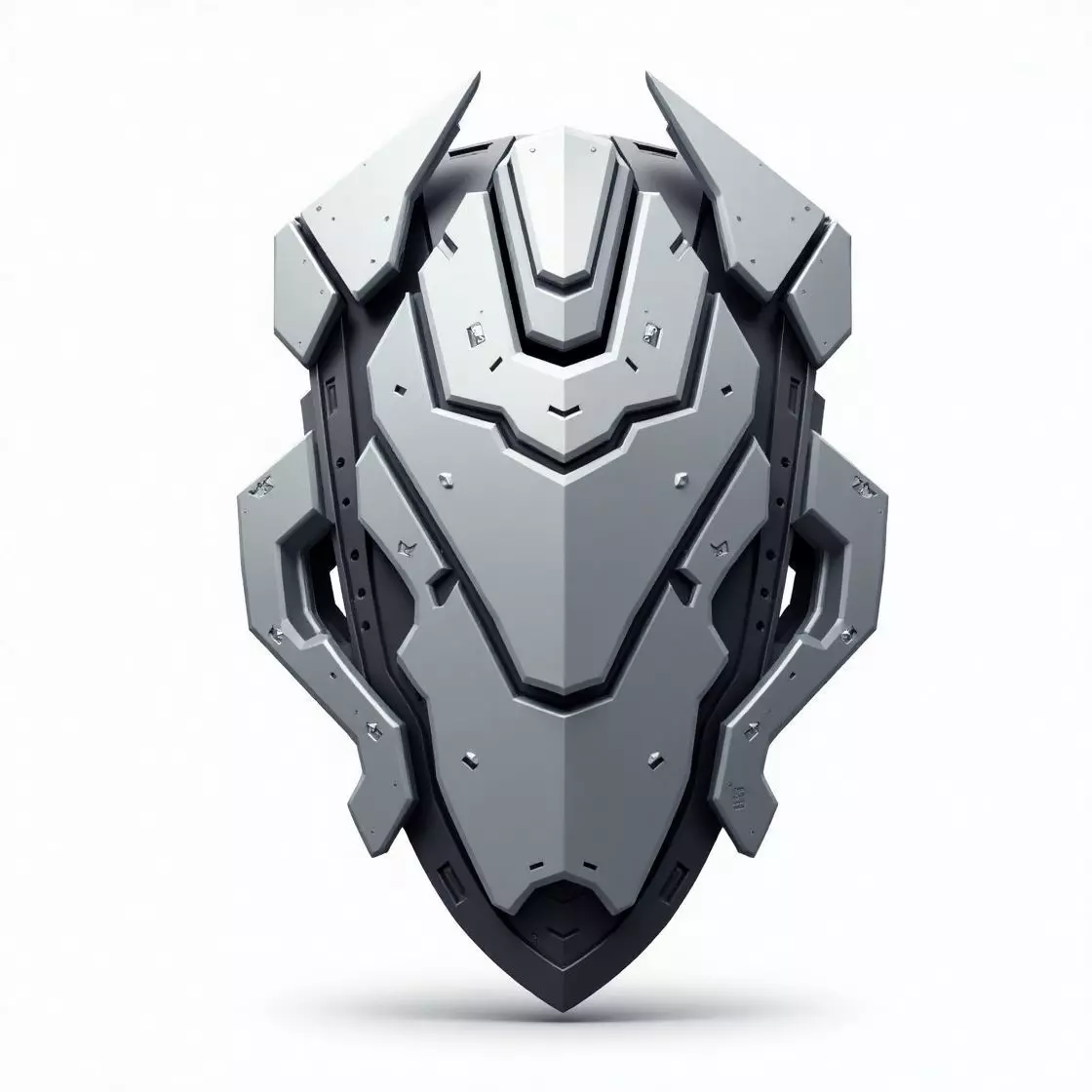 sci-fi fantasy shield 3D print model_0