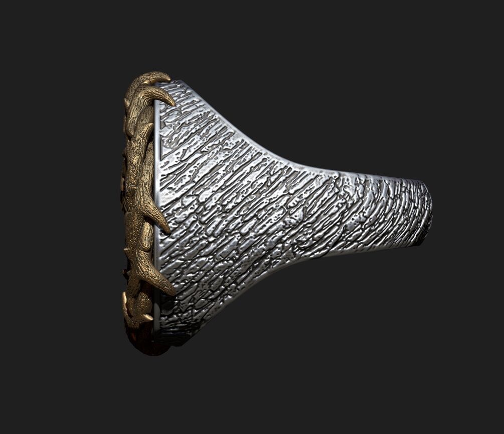 A RING WITH JESUS IN A CROWN OF THORNS 3D print model_8