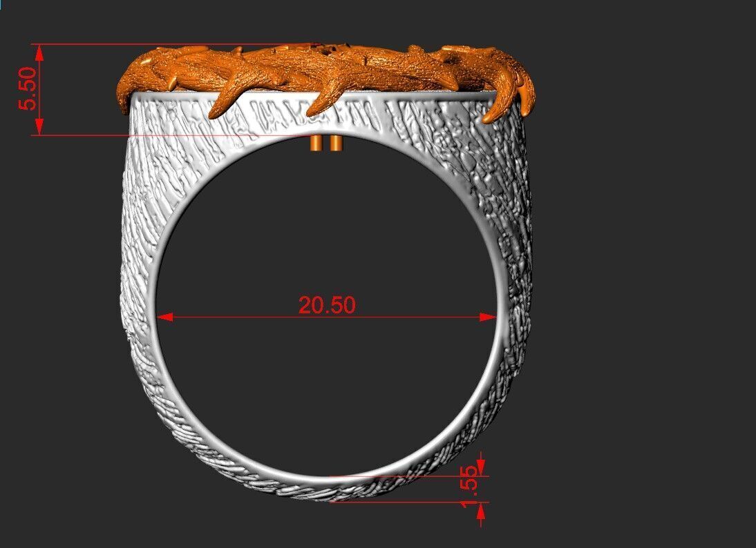 A RING WITH JESUS IN A CROWN OF THORNS 3D print model_2