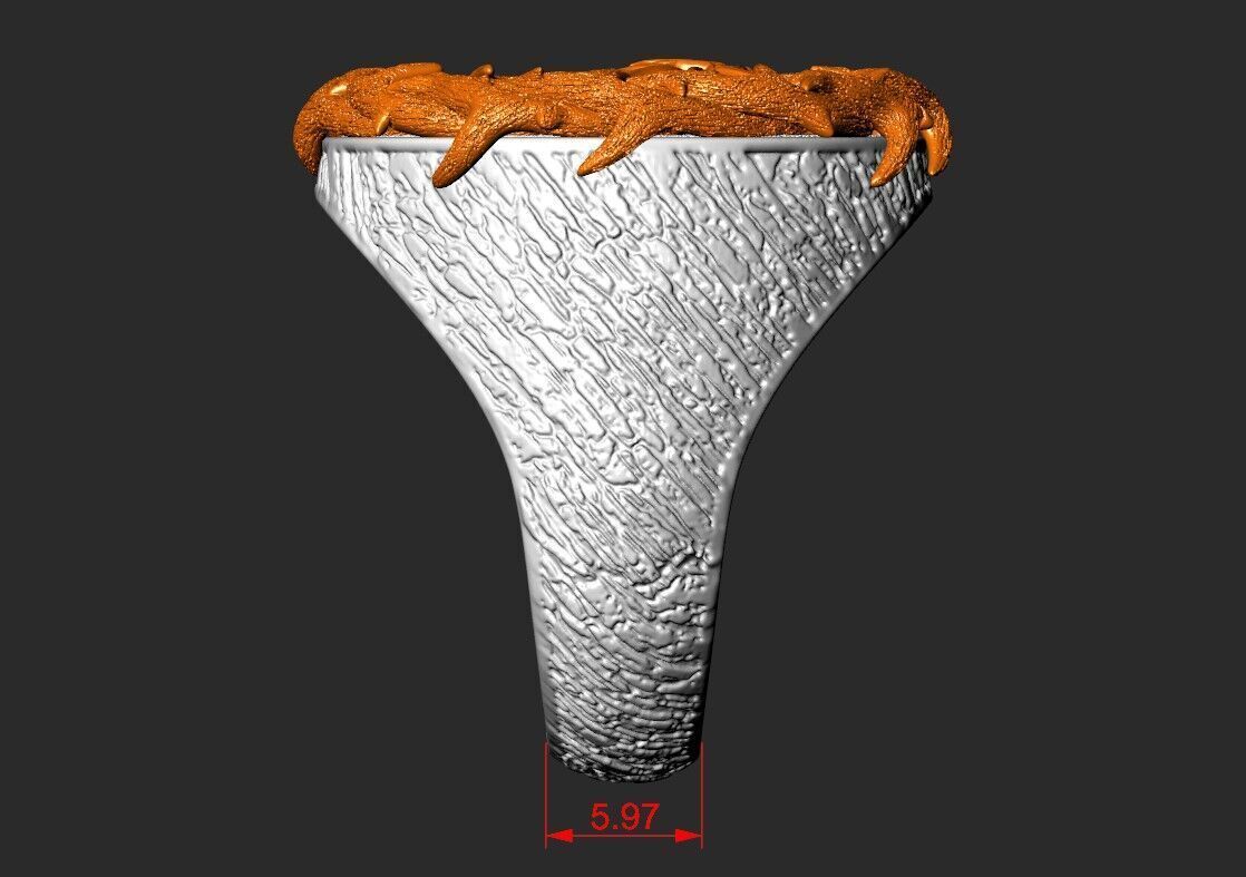 A RING WITH JESUS IN A CROWN OF THORNS 3D print model_4
