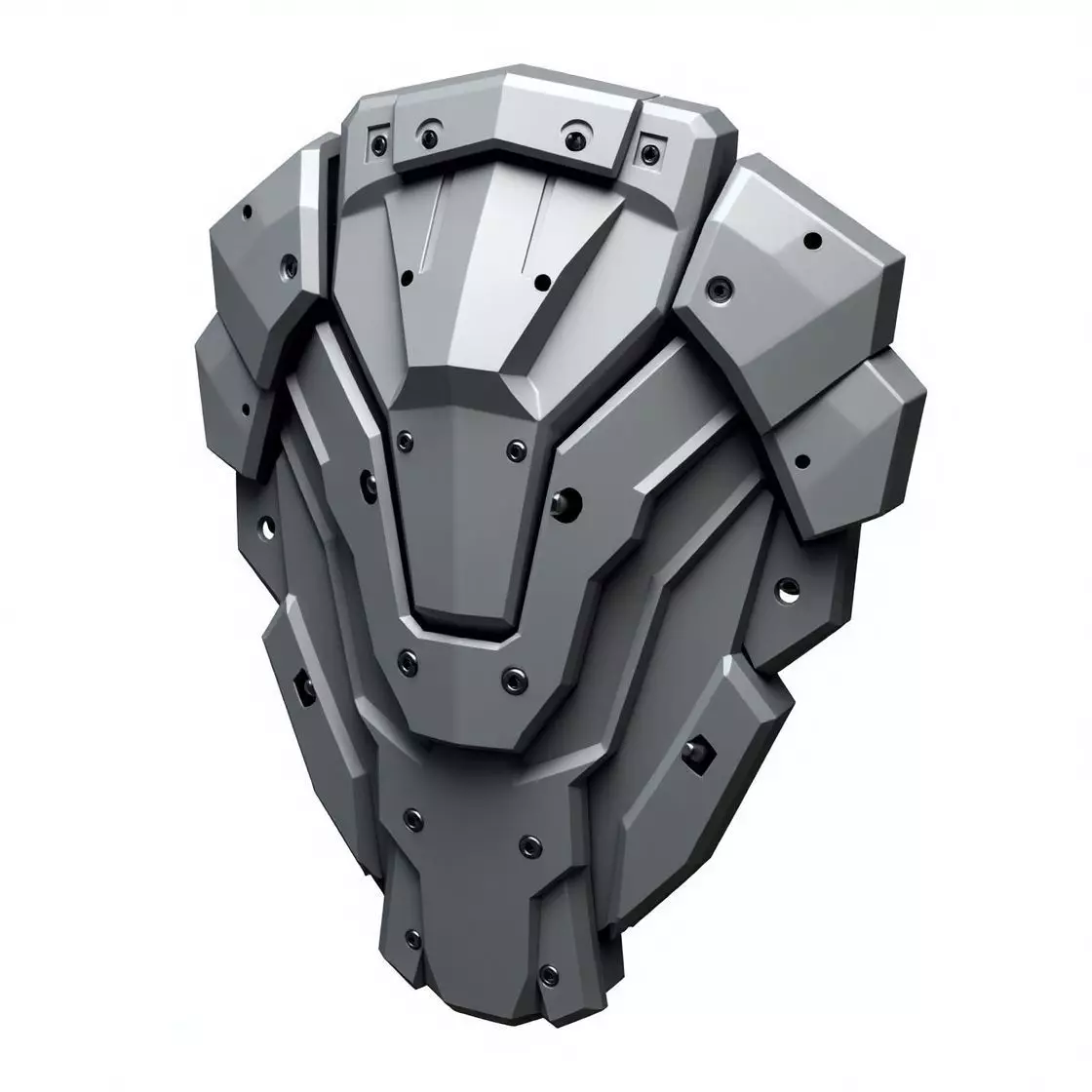 sci-fi fantasy shield 3D print model