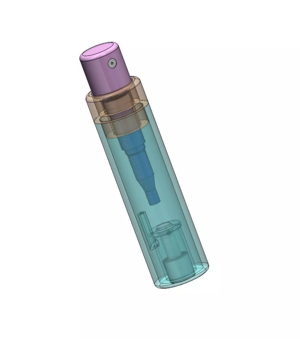 10mm spray refill system bottle 3D print model