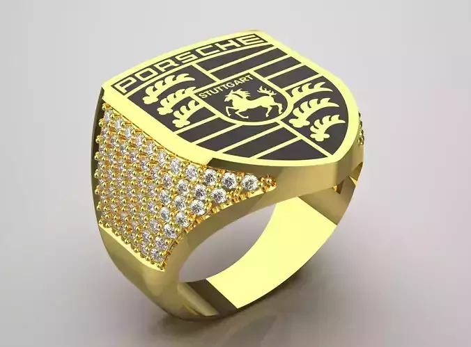 porsche man jewelry ring mr0183