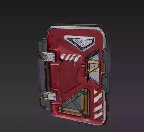 futuristic sci-fi door 