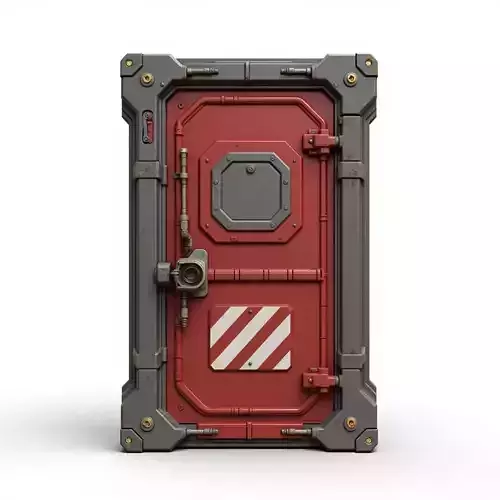  futuristic sci-fi door 