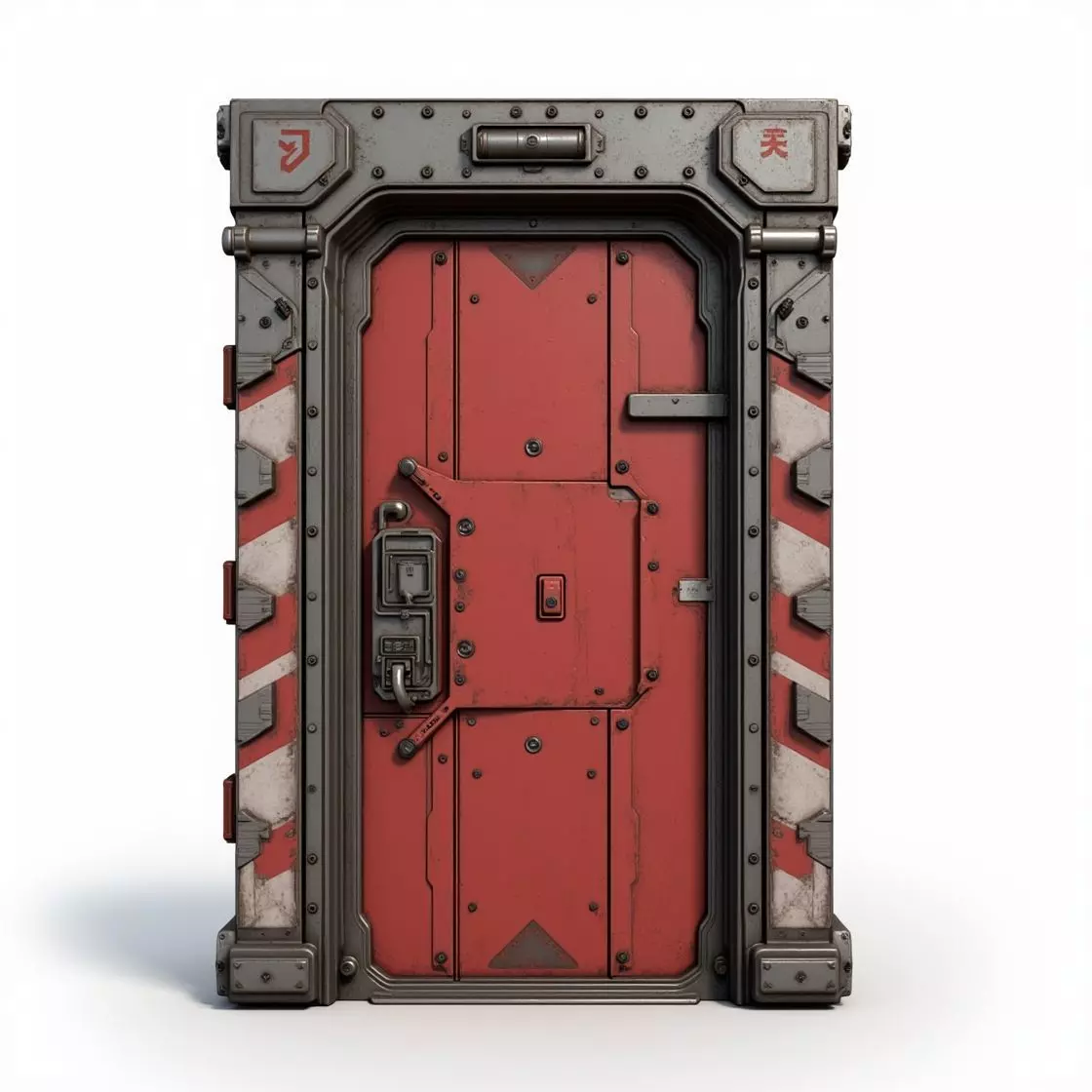 futuristic sci-fi door 3D print model