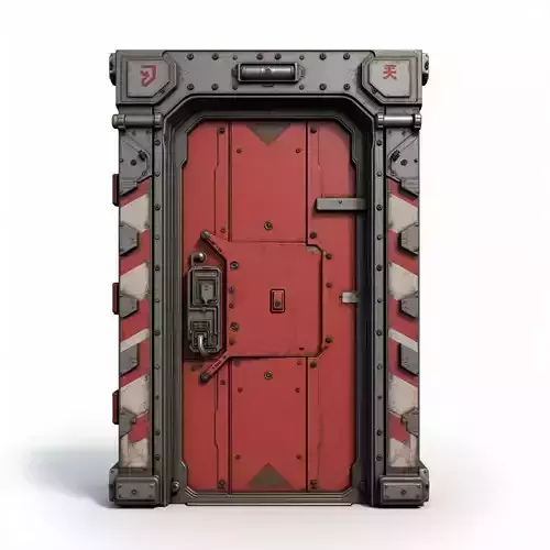  futuristic sci-fi door 
