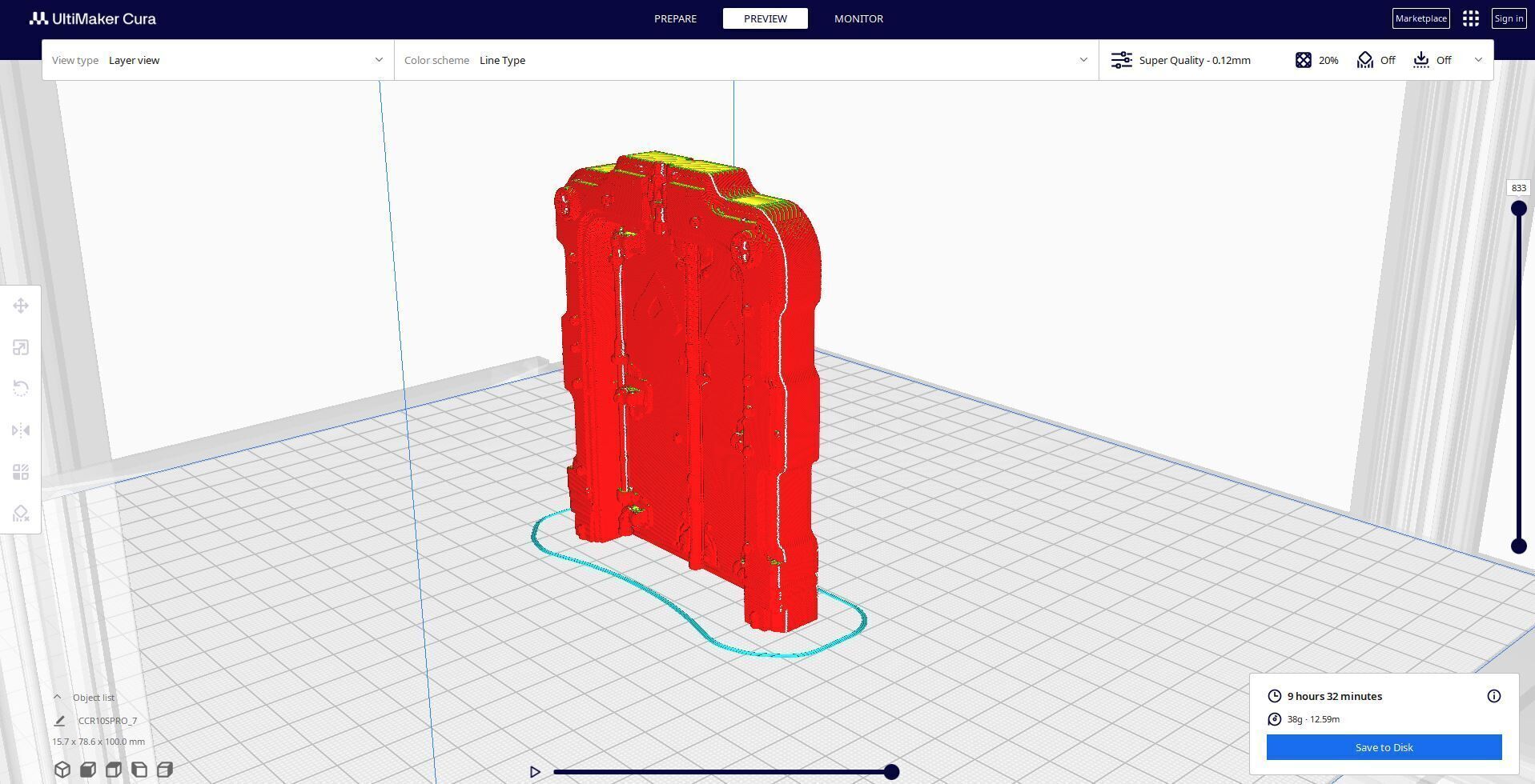 futuristic sci-fi door 3D print model_5