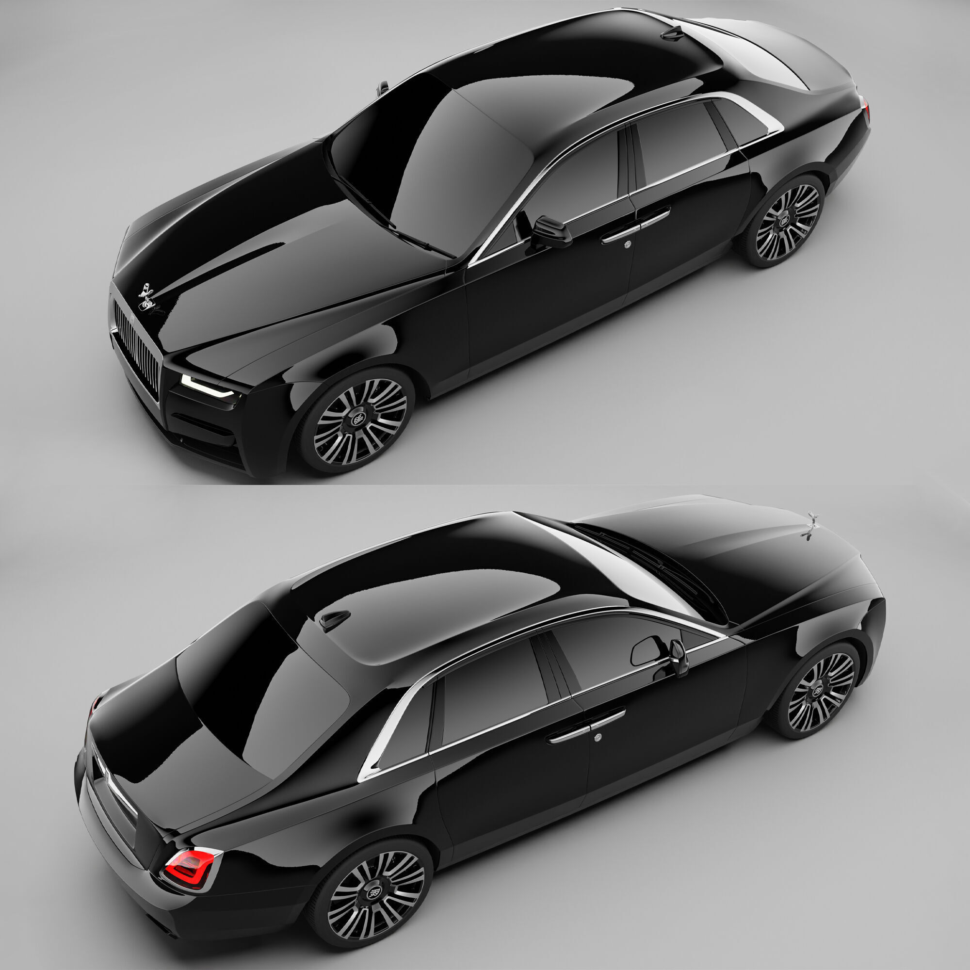 2021 Rolls-Royce Ghost With Inteiror 3D model_1