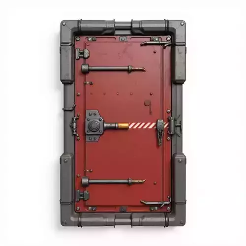 futuristic sci-fi door