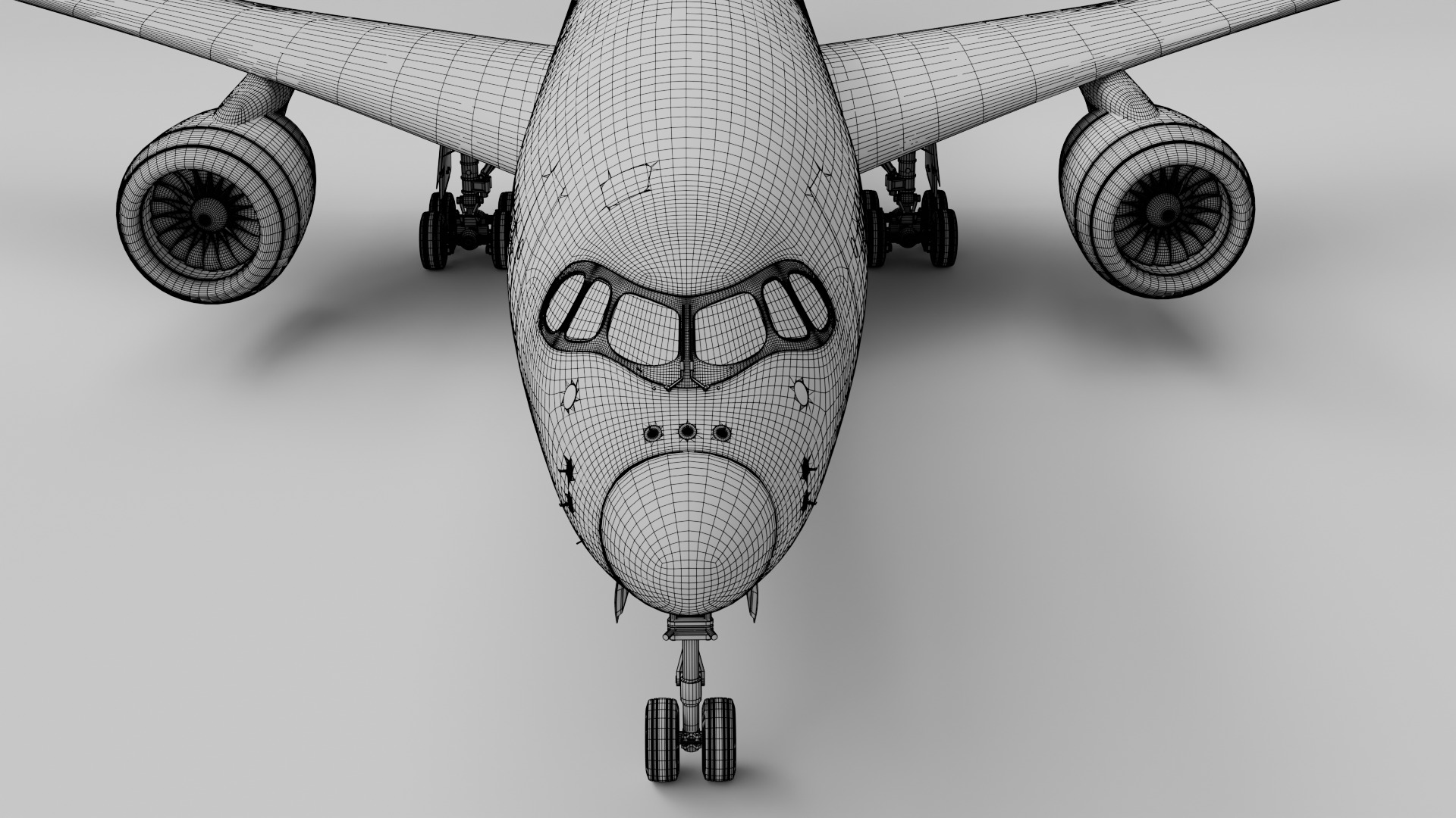 Airbus A350 3D model_8