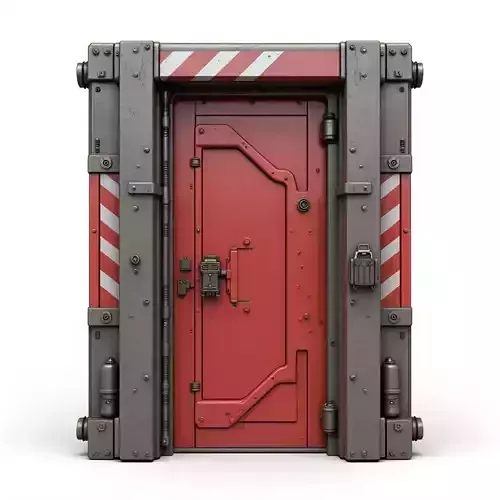  futuristic sci-fi door