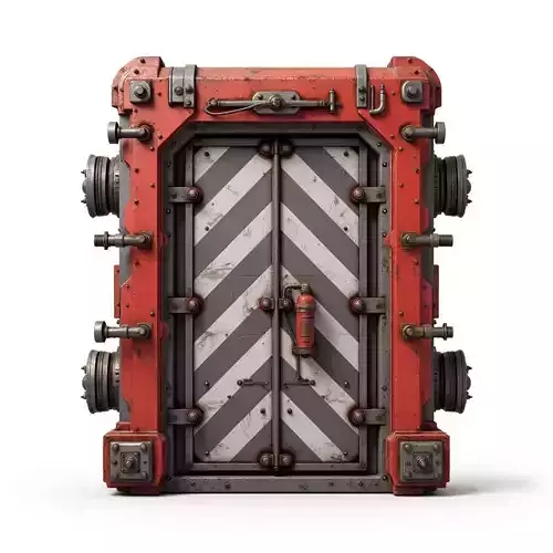 futuristic sci-fi door 