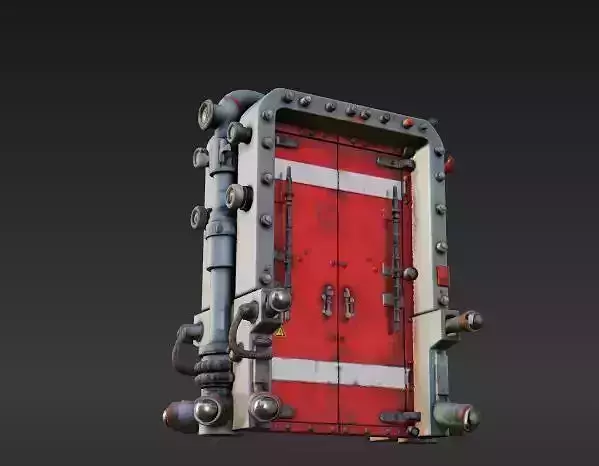 futuristic sci-fi door