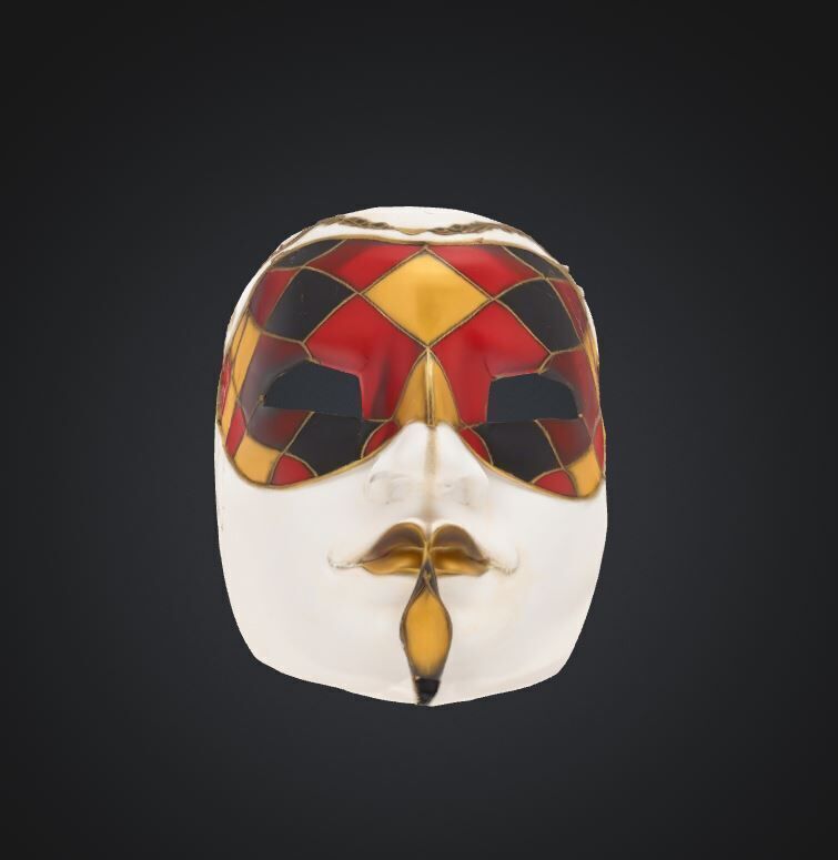 Unisex Pattern Prom Face Mask - Prom Unisex Embroidered Mask 3D print model_37