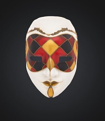 Unisex Pattern Prom Face Mask - Prom Unisex Embroidered Mask 3D print model
