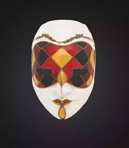 Unisex Pattern Prom Face Mask - Prom Unisex Embroidered Mask 3D print model