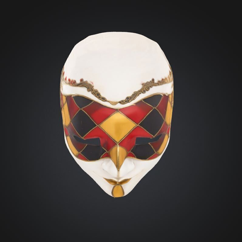 Unisex Pattern Prom Face Mask - Prom Unisex Embroidered Mask 3D print model_42