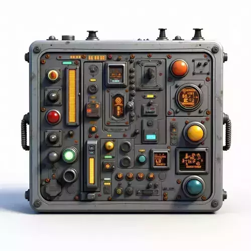 sci-fi electronic module  3D print model