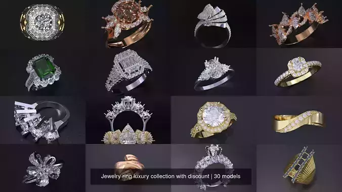 Jewelry ring luxury collection with discount