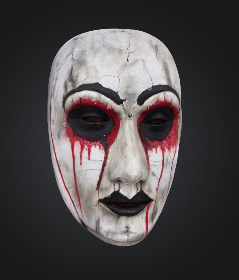 Japan Garez Move Face Mask - Horror Helloween Face Mask  3D print model_45