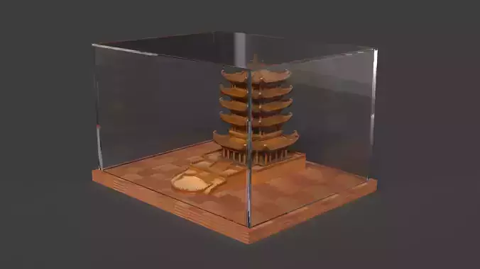 Chinese tower figure 