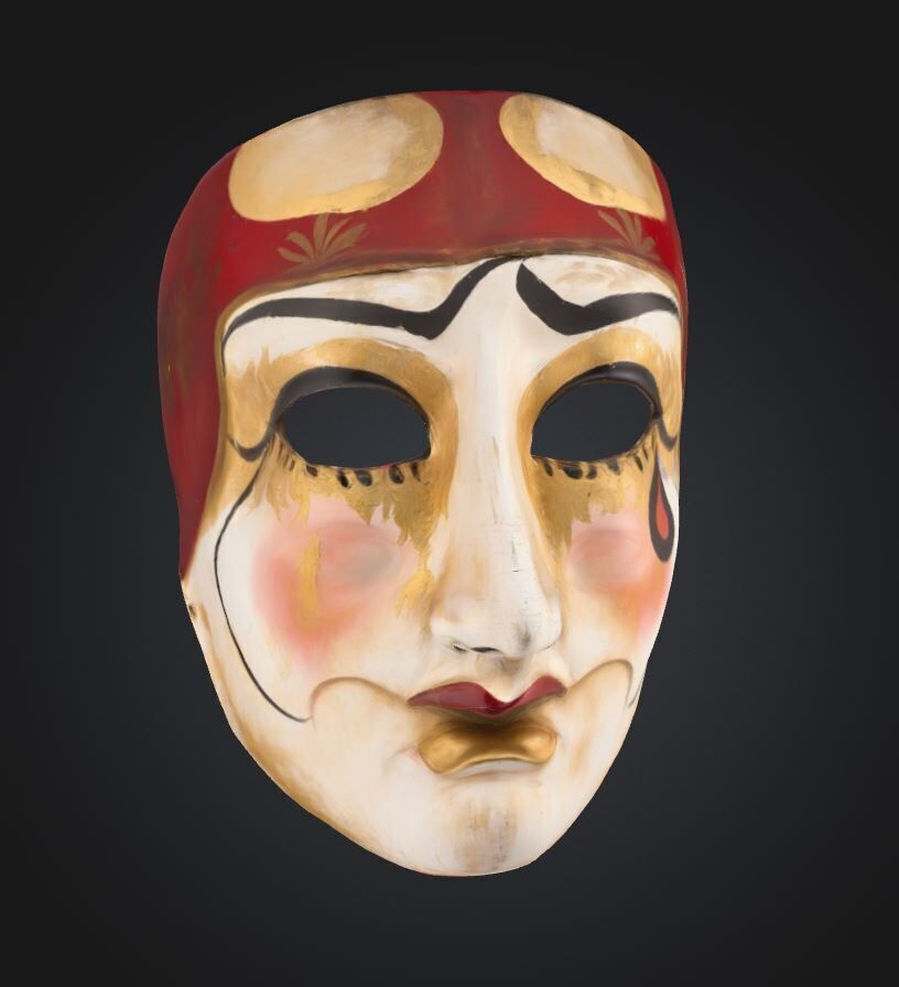 The Purge Horror Face Mask - Helloween Embroidered Mask 3D print model_42