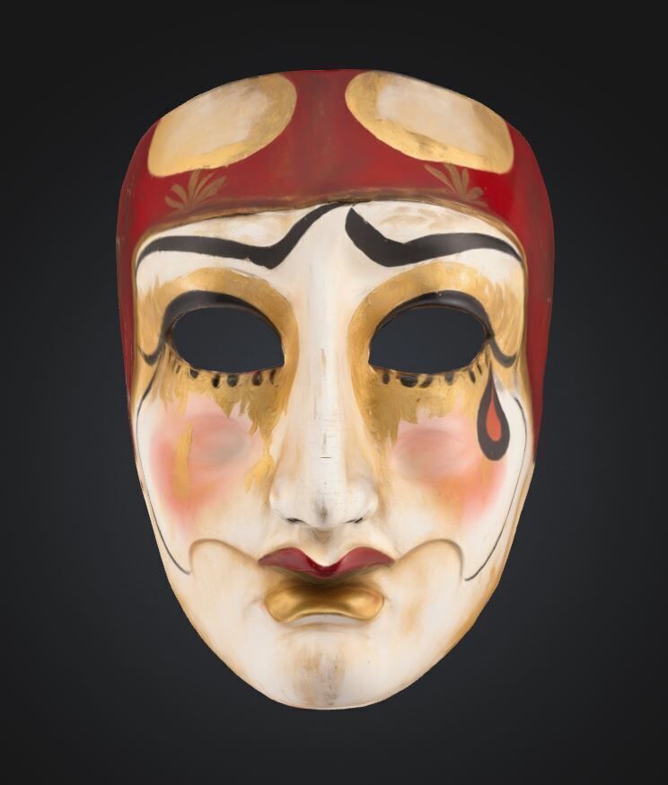 The Purge Horror Face Mask - Helloween Embroidered Mask 3D print model_33