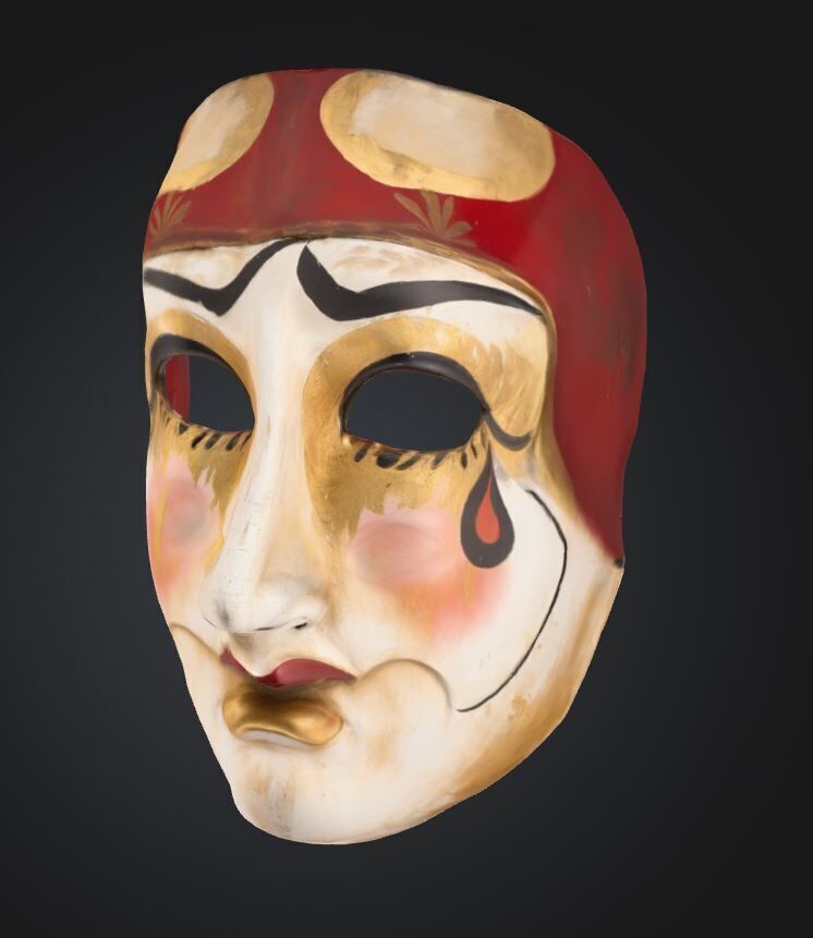 The Purge Horror Face Mask - Helloween Embroidered Mask 3D print model_32