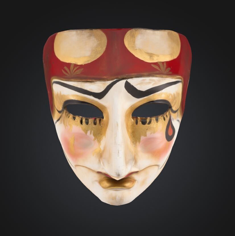 The Purge Horror Face Mask - Helloween Embroidered Mask 3D print model_36