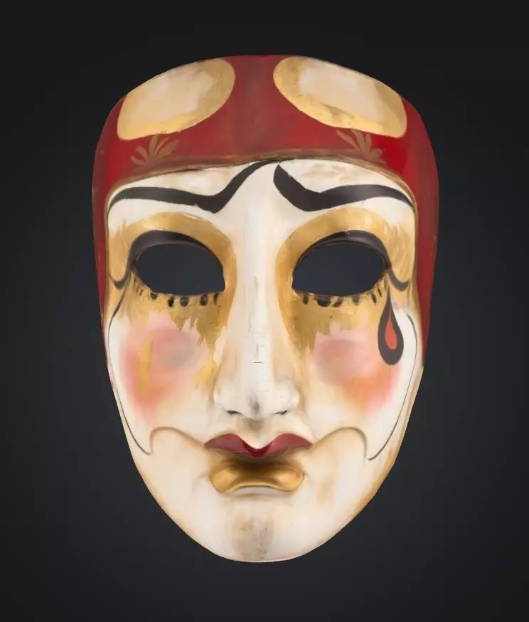 The Purge Horror Face Mask - Helloween Embroidered Mask 3D print model_0