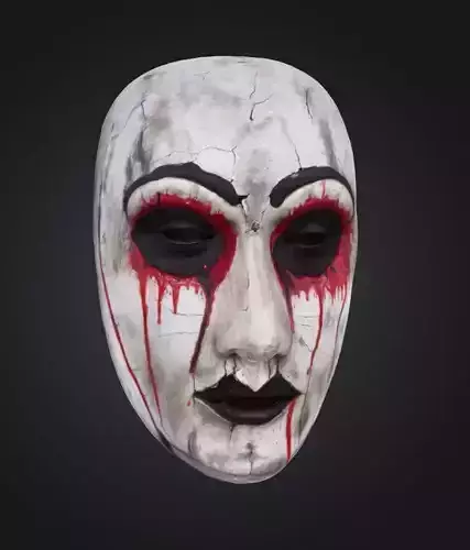 Japan Garez Move Face Mask - Horror Helloween Face Mask 
