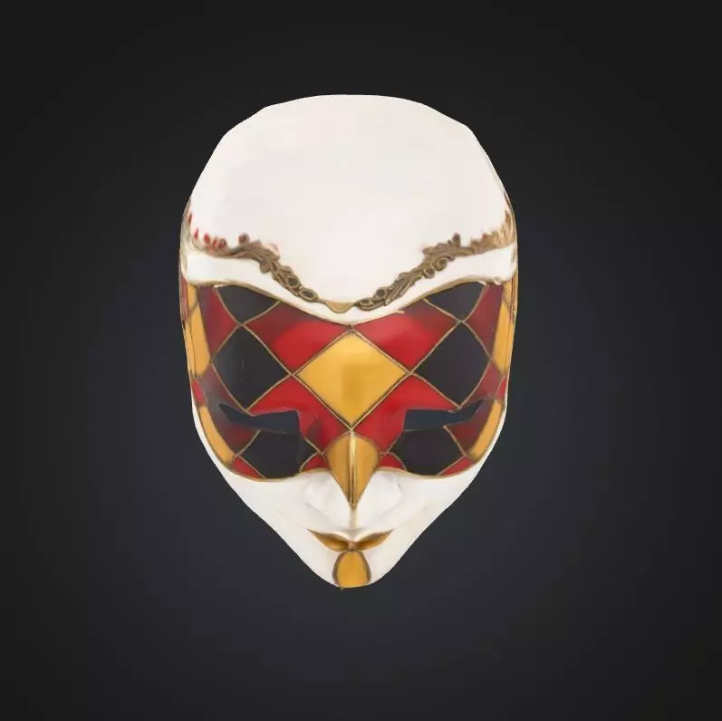 Unisex Pattern Prom Face Mask - Prom Unisex Embroidered Mask 3D print model