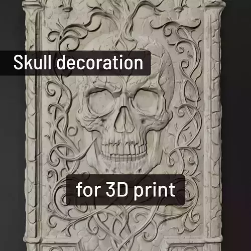 Skull - decoration 3D print model