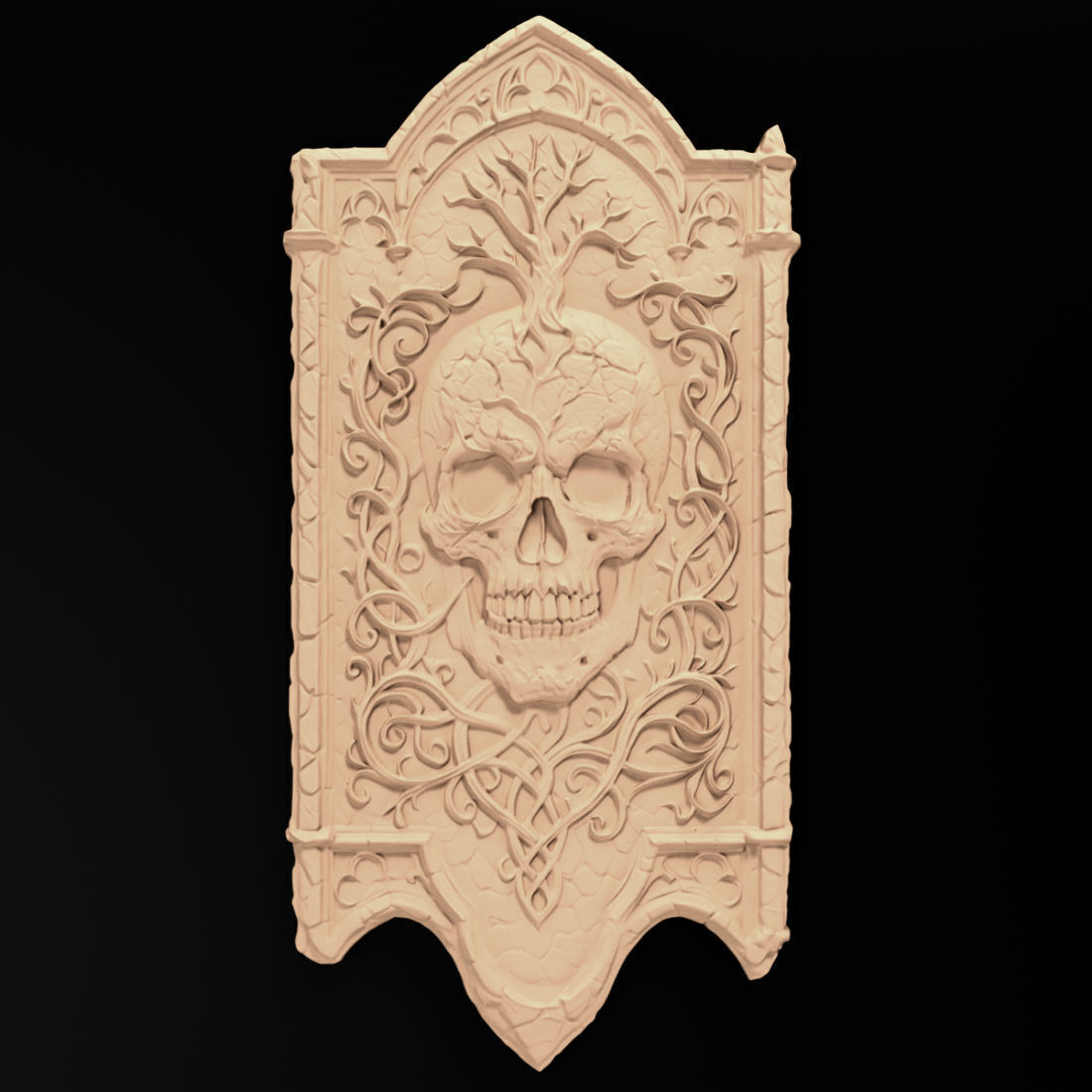 Skull - decoration 3D print model_3