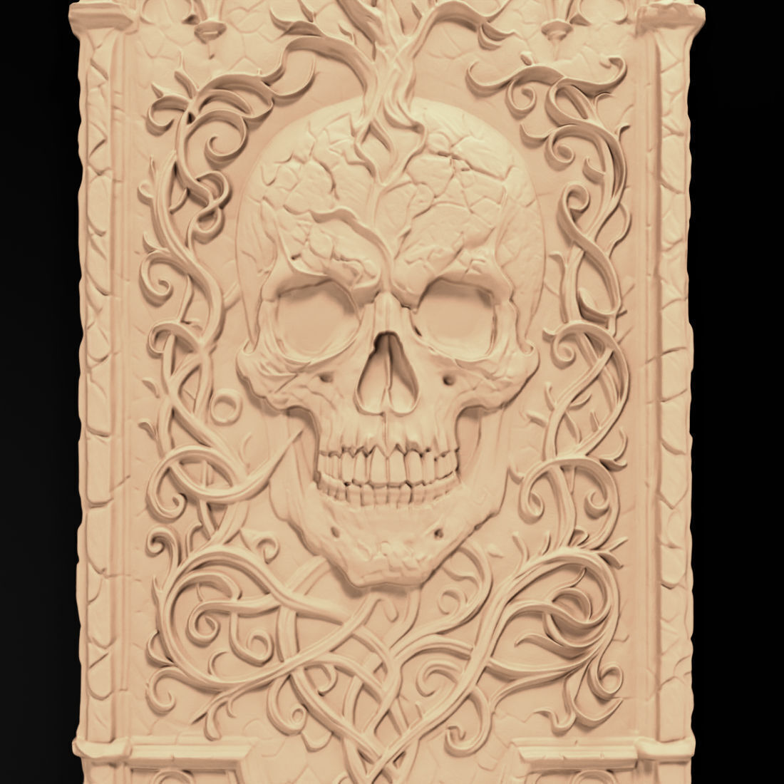 Skull - decoration 3D print model_4
