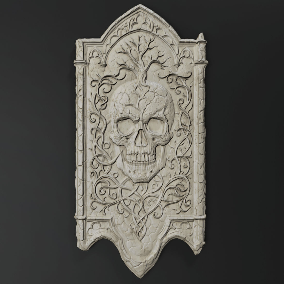 Skull - decoration 3D print model_1