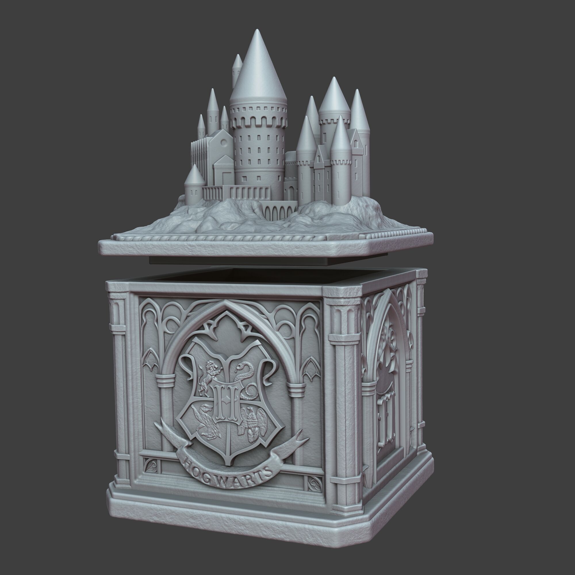 Hogwarts Box Harry Potter Fan Art 3D print model_2