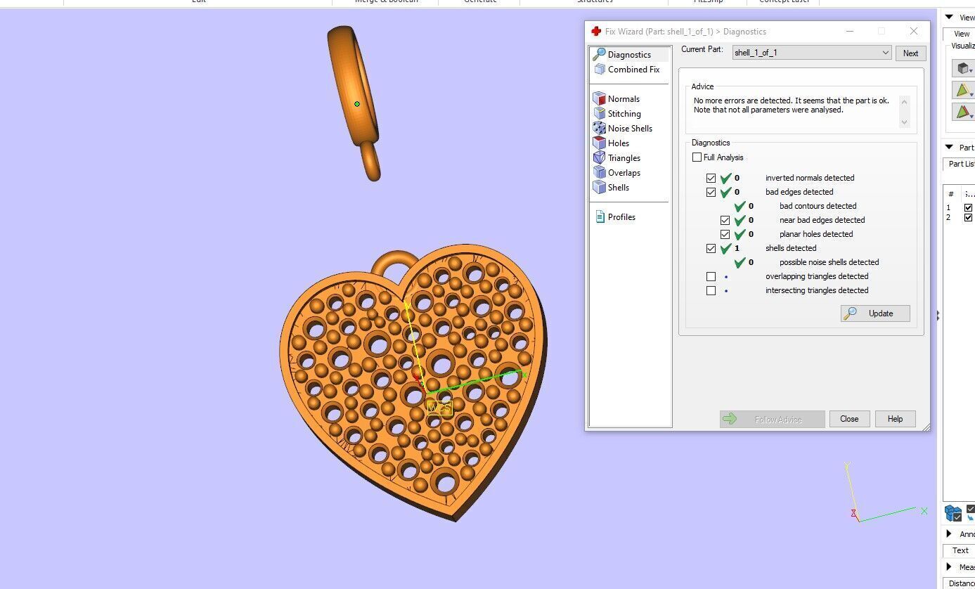 Heart Pendant 3D print model_4