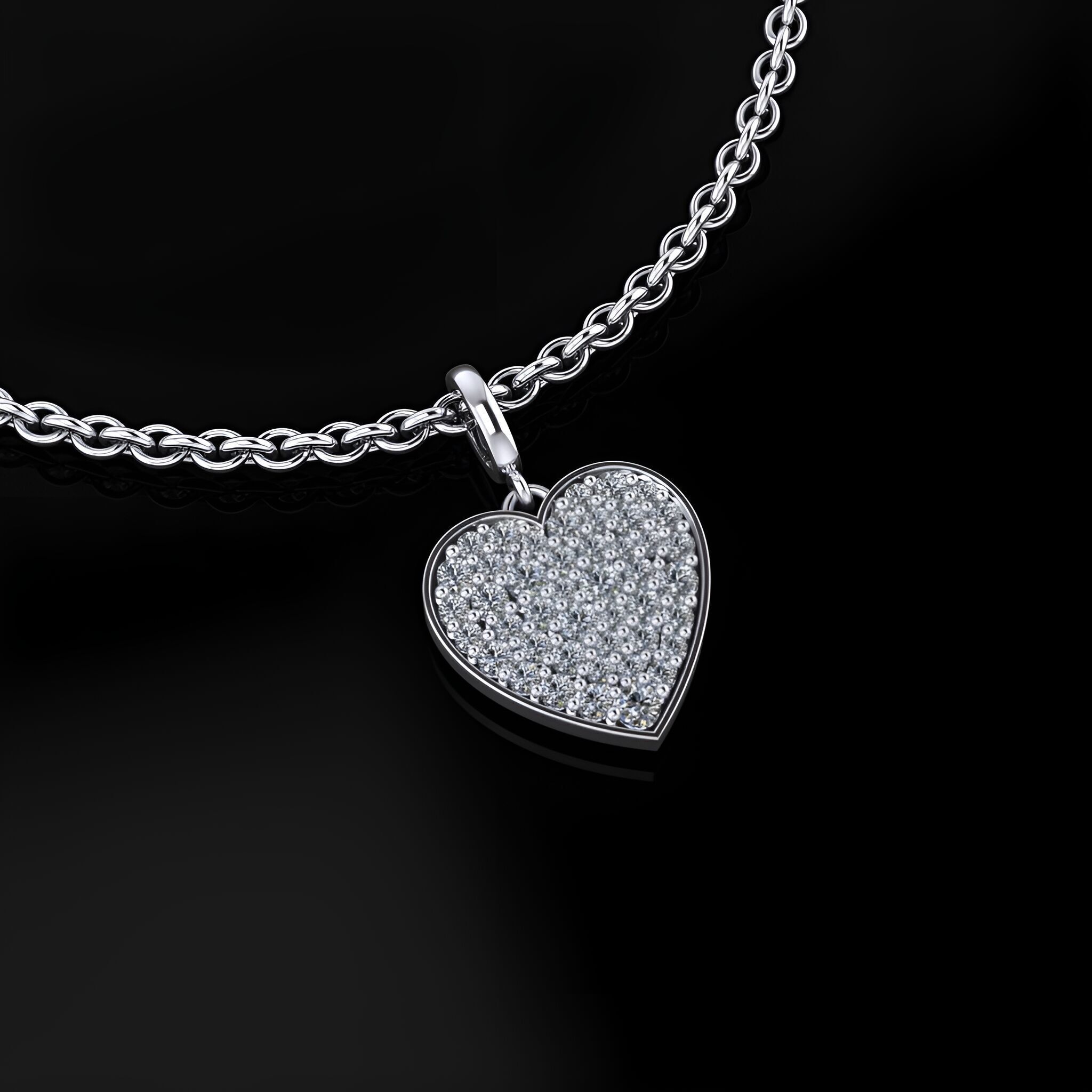 Heart Pendant 3D print model_2